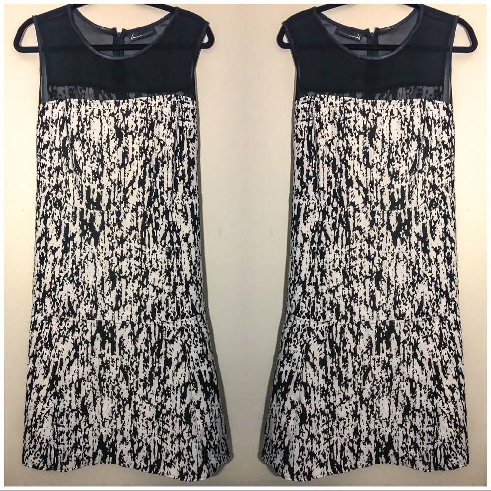 Lane Bryant white dress with black mesh 20